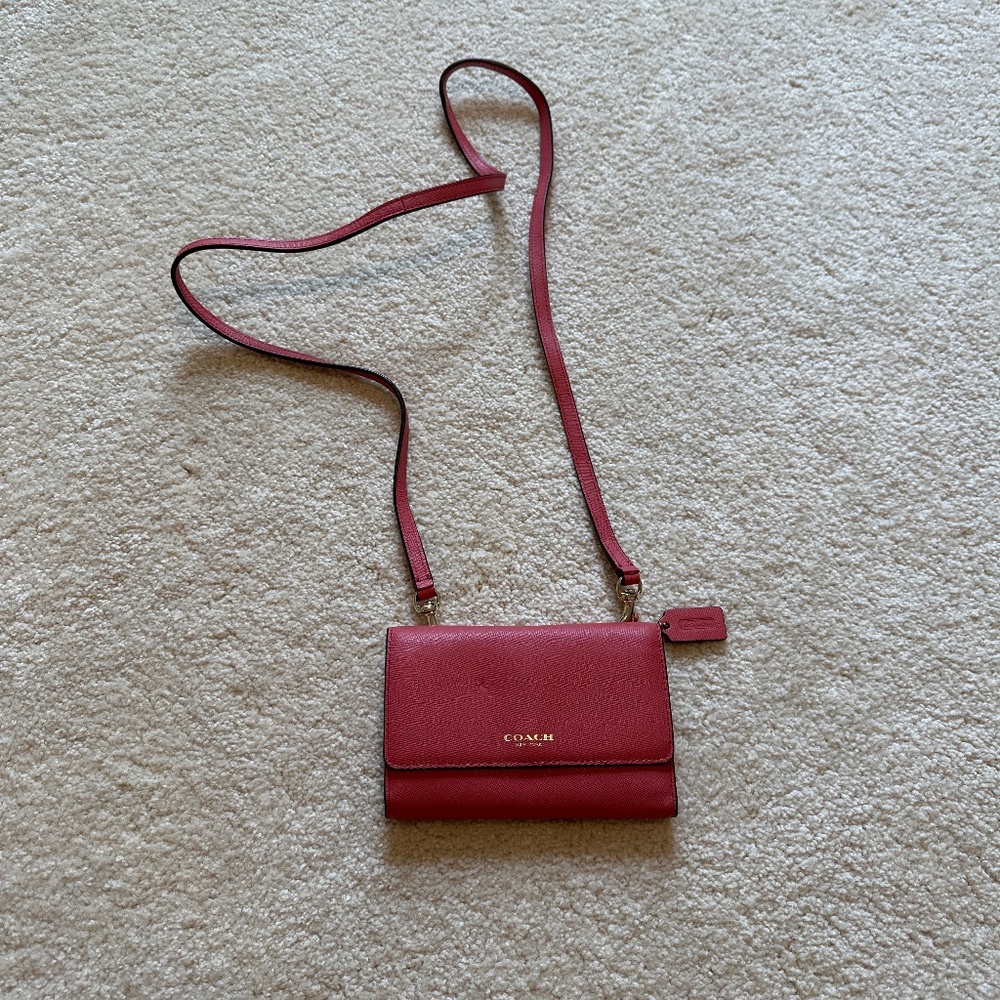 Coach Pink Crossbody Purse